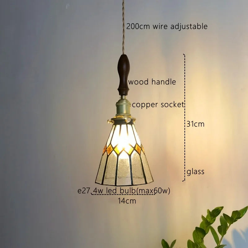 Axyaa Japanese Style LED Pendant Light Fixture for Bedroom Kitchen Bar Restaurant