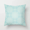 Axyaa Mint Green Geometric Print Lumbar Pillowcase
