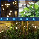 Axyaa Solar Firefly Garden Lights: Wind-Driven LED Outdoor Decor for Ramadan Fest.