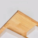 Axyaa Nordic LED Wood Ceiling Light - Modern Rectangular Room Decor Lamp