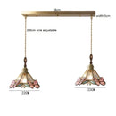 Axyaa Butterfly Glass Copper LED Pendant Lamp for Home Indoor Decor
