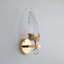 Axyaa Acrylic Leaf Wall Lamp, Modern Minimalist LED Lighting for Bedroom and Living Room