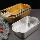 Axya Stainless Steel Golden Fish BBQ Tray Plate for Grilled Dumplings