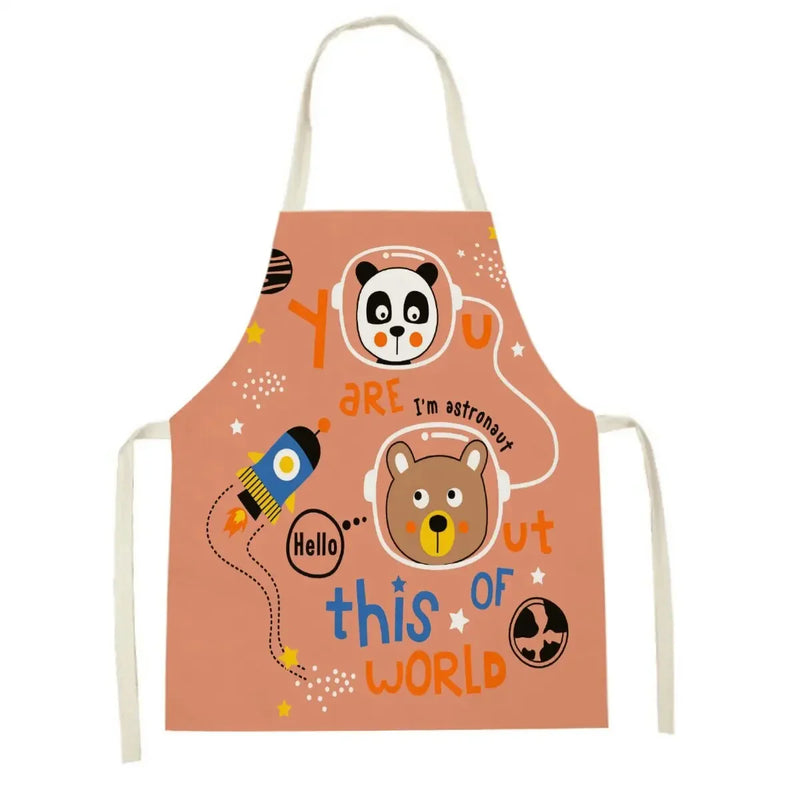 Axyaa Lion Truck Kitchen Apron with Cute Animal Design