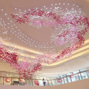 Axyaa Glass Pendant Stair Chandelier for Elegant Villa and Hotel Spaces