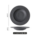 Axyaa Premium Straw Hat Stone Plate Set for Soup and Dessert