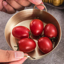 Axyaa Stainless Steel Double Handle Snack Plate & Sauce Bowl Kitchen Tableware