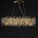 Axyaa Crystal Chandelier for Elegant Living and Dining Room Decor