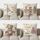 Axyaa Ballet Fa La La Starry Digital Print Pillow Cover for Home Decor
