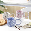Axya Ceramic Splash Ink Mug, 340ml: Milk Coffee Tea Beer Drinking Cup, Korean INS Fashion.