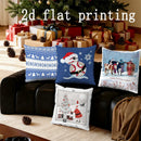 Axyaa Christmas Digital-Print Pillowcases for Sofa Bedroom Car - Festive Cushion Cover