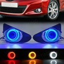 Axyaa LED Fog Lamp Toyota Yaris DRL Angel Eyes 2012-2014 - 12V