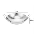 Axyaa Stainless Steel Honeycomb Seafood Wok Non-Stick Skillet