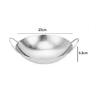 Axyaa Stainless Steel Honeycomb Seafood Wok Non-Stick Skillet
