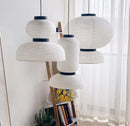 Axyaa White Handmade Paper Chandelier Pendant Lamp for Home and Restaurant