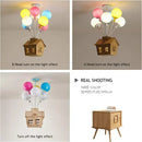 Axyaa Stained Glass Cartoon Balloon Ceiling Lights with LED for Kids Bedrooms