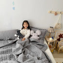 Axyaa Ruffled Quilted Summer Quilt