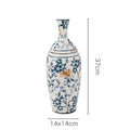 Axyaa Blue & White Porcelain Antique Vase - New Chinese Style Large Flower Arrangement