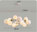 Axyaa Cream French Master Bedroom LED Pendant Light - Modern Minimalist Full Spectrum Lighting