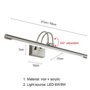 Axyaa Modern Bathroom Wall Lamps 43CM 55CM 9W 12W Sconces Lighting Fixtures