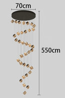 Axyaa Crystal Chandeliers: Modern LED Ceiling Lighting for Living Room