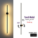 Axyaa Dimmable LED Wall Lamp 350° Remote Control Touch Switch Sconce for Bedroom & Living
