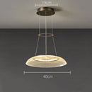 Axyaa Acrylic Light Guide Plate Pendant Lamp for Modern Light Luxury Living Room