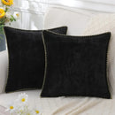 Axyaa Chenille Cushion Cover 45x45 Brown Pillowcase Luxury Decor Sofa Bed Home