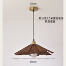 Axyaa Walnut Wood Chandelier Pendant Light for Bedroom & Dining Room