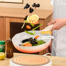 Axyaa Ceramic Non-Stick Wok Pan for Induction and Gas Stoves