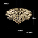 Axyaa Luxury Crystal Chandelier with Remote Control for Home and Hotel Decor