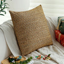Axyaa Christmas Yarn-dyed Gold Wool Knitted Cushion Cover for Room Decoration