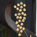 Axyaa Staircase Chandeliers for Living Room LED Pendant Light Lamps