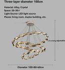 Axyaa Crystal Chandeliers: Modern Chrome Metal LED Pendant Lights
