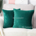 Axyaa Soft Solid Color Cushion Cover Set Luxury Home Decor Sofa Seat Pillow Case