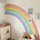 Axyaa Large Rainbow Wall Decal for Kids Rooms - Pastel Boho Design
