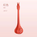 Axyaa Kitchen Utensil Set: Colander Spoon, Food Tongs, Beater, Steak Clip, Soup Filter