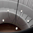 Axyaa Curved Line Pendant Light for Restaurant Bar Counter Living Room