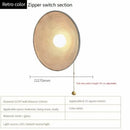 Axyaa Retro Wall Lamp: Wabi Sabi Round Sconce for Bedside, Corridor, Kitchen Decor