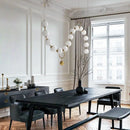 Axyaa Glass Ball Chandelier Pendant Light Nordic Luxury Ceiling Lamp
