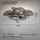 Axyaa Petal Ceiling Light: High-end Italian Design Chandelier for Elegant Living Rooms
