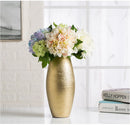 Axyaa Gold Ceramic Ball Vase: Modern Art for Home, Office Decor & Gifting