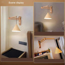 Axyaa Japanese Style Retractable Foldable Wind Wall Lamp for Bedroom and Aisle