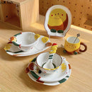 Axyaa Fish Plate Set | Ceramic Salad Dessert Soup Rice Bowl Tableware