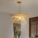 Axyaa Rattan Chandelier: Handmade Multi Story Pendant Lamp for Modern Living Room