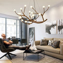 Axyaa Nordic Tree Branches Chandelier: Elegant Living Room and Restaurant Lighting