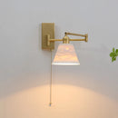 Axyaa Nordic LED Wall Sconce Left Right Rotate Pull Chain Switch Stair Light