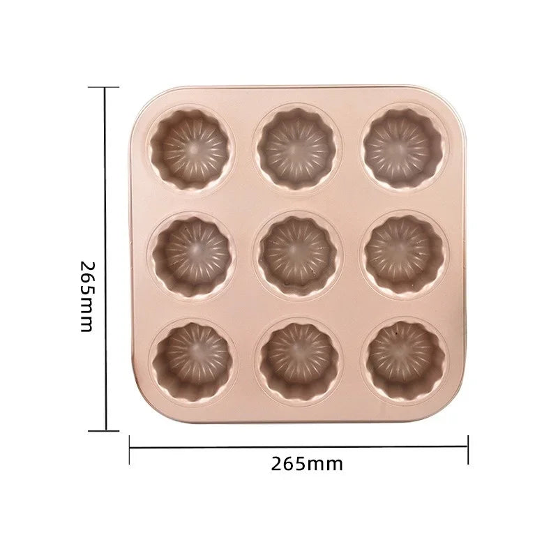 Axyaa Carbon Steel Mini Cake Pan Muffin Cupcake Baking Tool