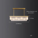 Axyaa Crystal Chandelier Ceiling Lamp for Modern Dining Room Decor