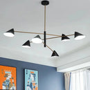 Axyaa Minimalist Cone Shade Chandelier for Living Room and Dining Room